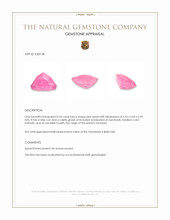 0.26 Ct. Pink Spinel from Tanzania Appraisal