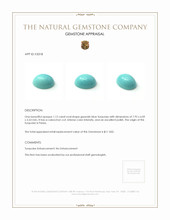 1.12 Ct. Cabochon Turquoise from Persia Appraisal