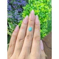 1.00 Ct. Cabochon Turquoise from Persia Life Style