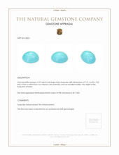 1.09 Ct. Cabochon Turquoise from Persia Appraisal