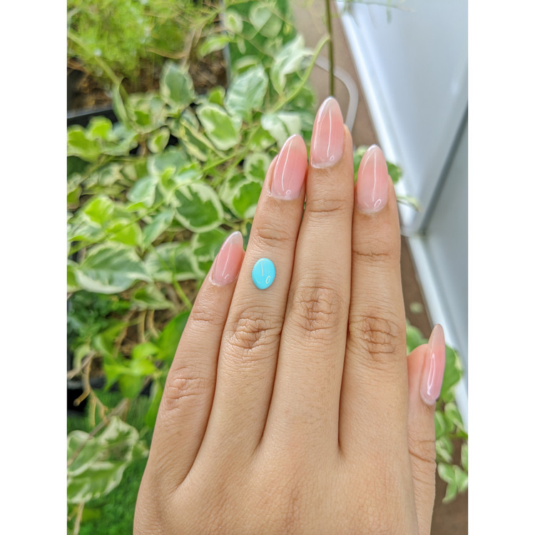 0.95 Ct. Cabochon Turquoise from Persia