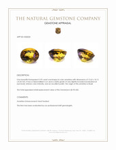 5.95 Ct. Bi Color Ametrine from Brazil Appraisal