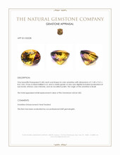 5.48 Ct. Bi Color Ametrine from Brazil Appraisal