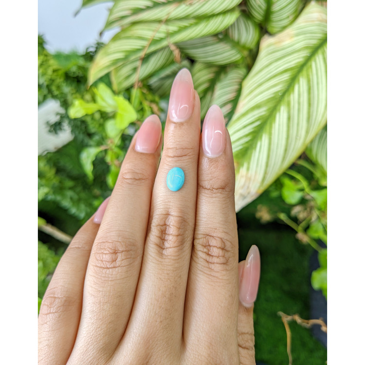 0.93 Ct. Cabochon Turquoise from Persia