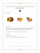 7.26 Ct. Bi Color Ametrine from Brazil Appraisal