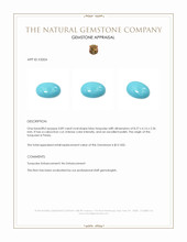 0.89 Ct. Cabochon Turquoise from Persia Appraisal