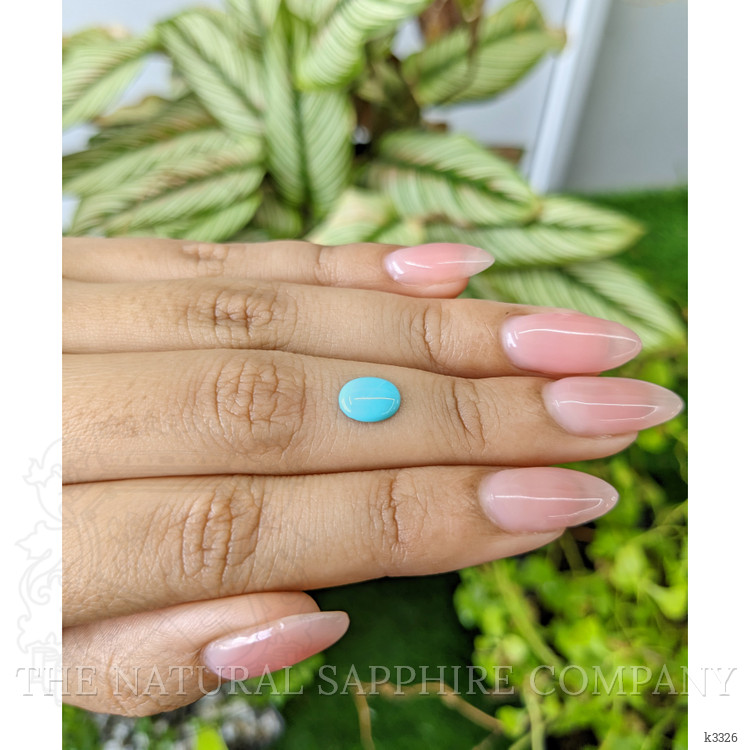 0.72 Ct. Cabochon Turquoise from Persia