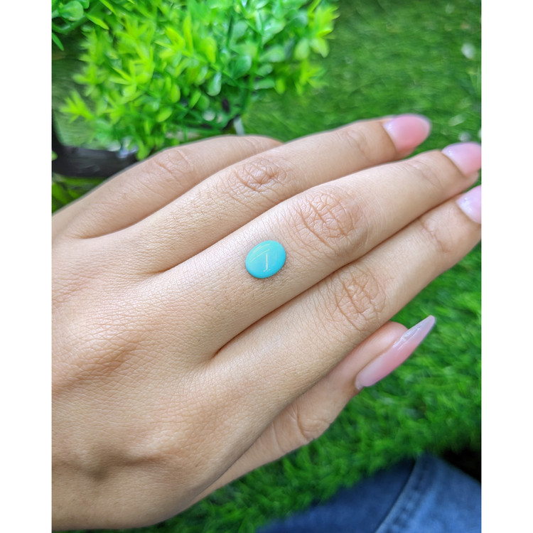 0.72 Ct. Cabochon Turquoise from Persia