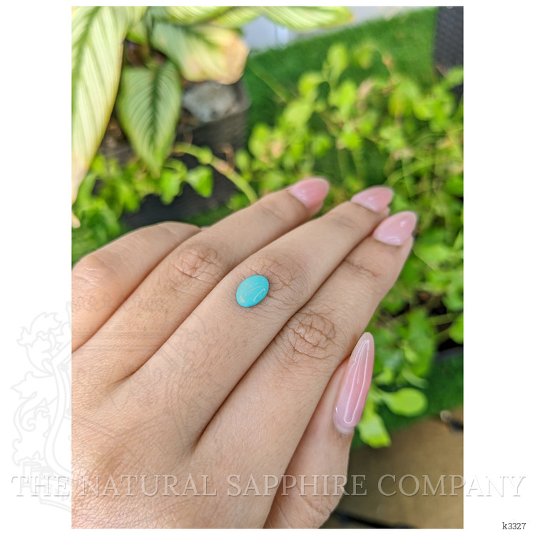 0.83 Ct. Cabochon Turquoise from Persia