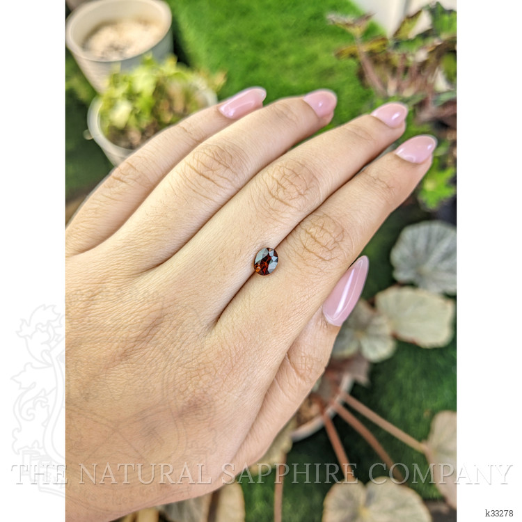 0.85 Ct. Brownish Orange Zircon from Ceylon (Sri Lanka)