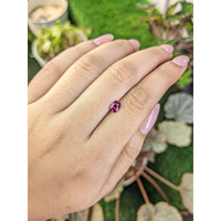 0.69 Ct. Pinkish Purple Rhodolite Garnet from Ceylon (Sri Lanka) Life Style