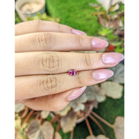 0.69 Ct. Pinkish Purple Rhodolite Garnet from Ceylon (Sri Lanka) Life Style