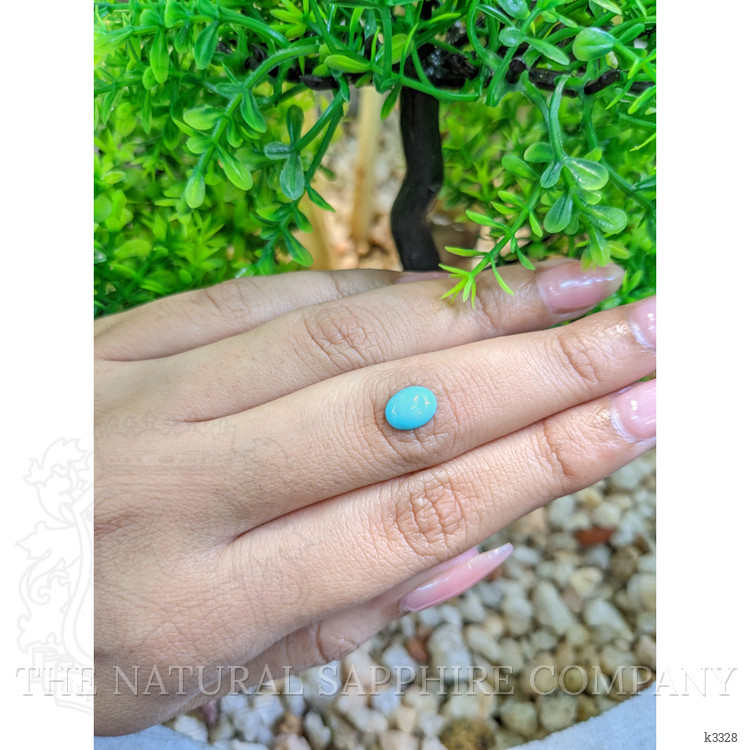0.86 Ct. Cabochon Turquoise from Persia