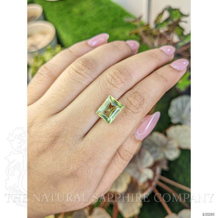 4.82 Ct. Yellowish Green Prasiolite from Brazil