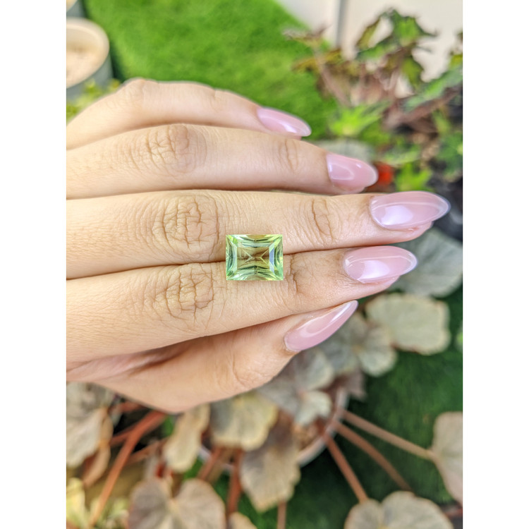 4.82 Ct. Yellowish Green Prasiolite from Brazil
