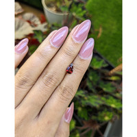 1.08 Ct. Purplish Red Rhodolite Garnet from Ceylon (Sri Lanka) Life Style