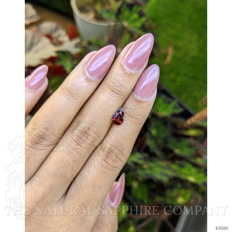 1.08 Ct. Purplish Red Rhodolite Garnet from Ceylon (Sri Lanka)