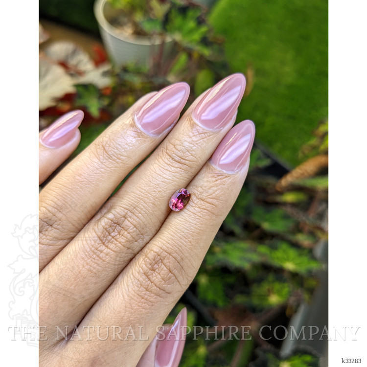 0.90 Ct. Pinkish Purple Rhodolite Garnet from Ceylon (Sri Lanka)