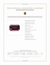1.20 Ct. Reddish Purple Rhodolite Garnet from Ceylon (Sri Lanka) Scan Report