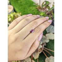 1.20 Ct. Reddish Purple Rhodolite Garnet from Ceylon (Sri Lanka) Life Style