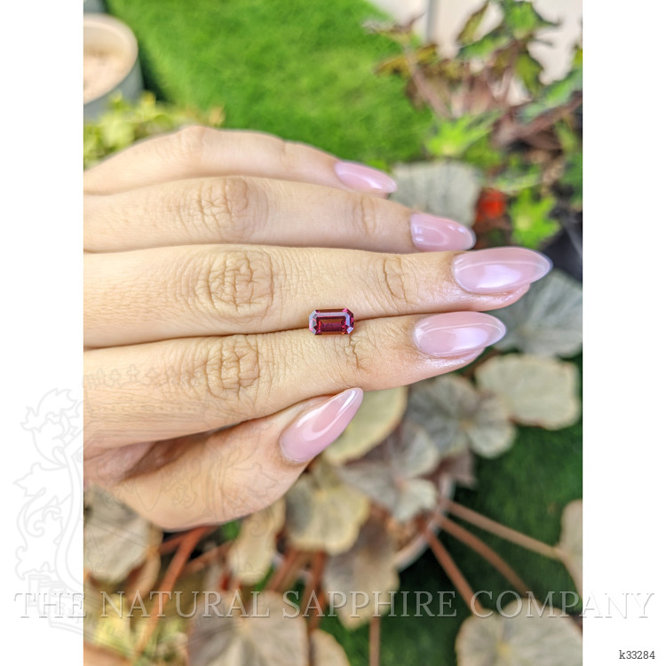 1.20 Ct. Reddish Purple Rhodolite Garnet from Ceylon (Sri Lanka)