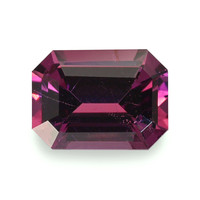 1.00 Ct.Tw. Emerald Cut Rhodolite Garnet