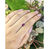 1.00 Ct. Pinkish Purple Rhodolite Garnet from Ceylon (Sri Lanka) Life Style