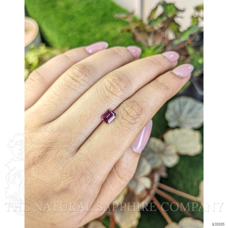 1.00 Ct. Pinkish Purple Rhodolite Garnet from Ceylon (Sri Lanka)