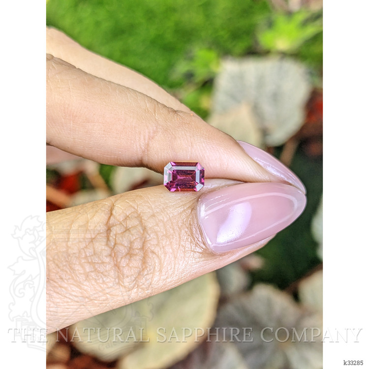 1.00 Ct. Pinkish Purple Rhodolite Garnet from Ceylon (Sri Lanka)