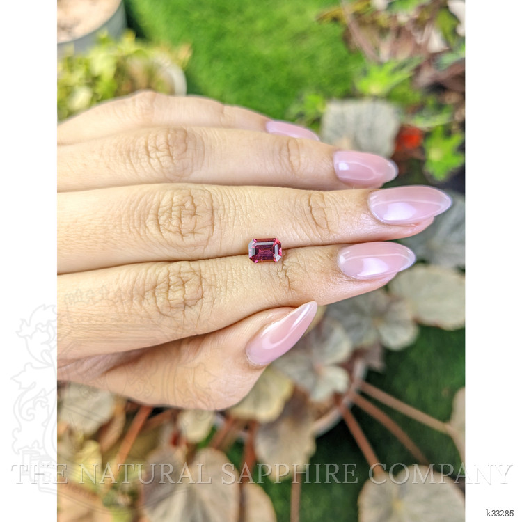 1.00 Ct. Pinkish Purple Rhodolite Garnet from Ceylon (Sri Lanka)