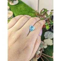 4.19 Ct. Sky Blue Topaz from Ceylon (Sri Lanka) Life Style