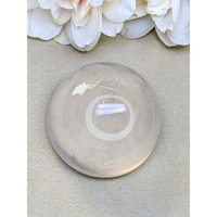 843.60 Ct. White Cabochon Quartz from Brazil Life Style