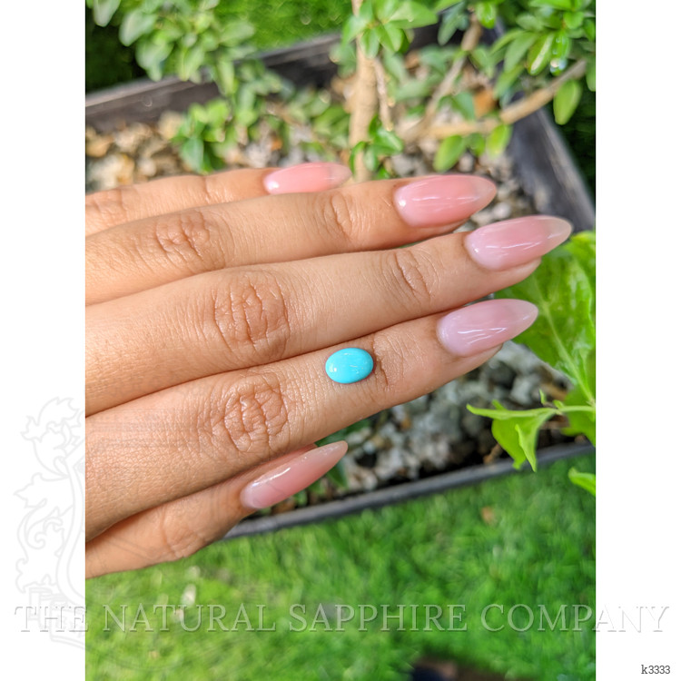 0.77 Ct. Cabochon Turquoise from Persia