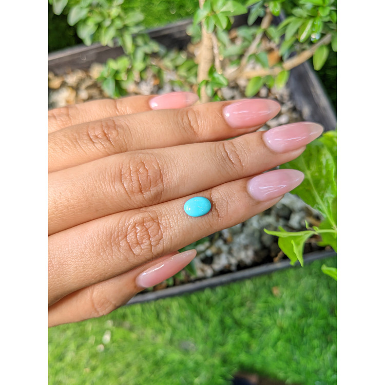 0.77 Ct. Cabochon Turquoise from Persia