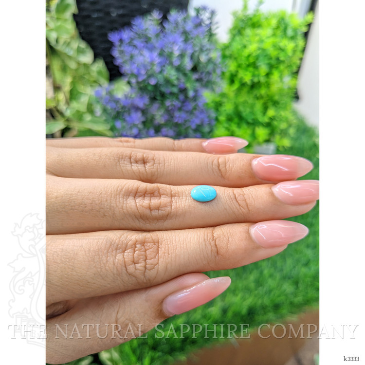 0.77 Ct. Cabochon Turquoise from Persia