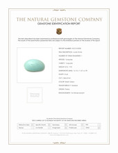 7.92 Ct. Cabochon Turquoise from Persia Scan Report