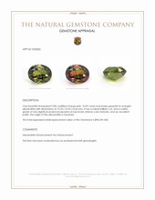 10.09 Ct. Alexandrite from Tanzania Appraisal