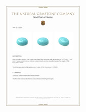 3.49 Ct. Cabochon Turquoise from Persia Appraisal