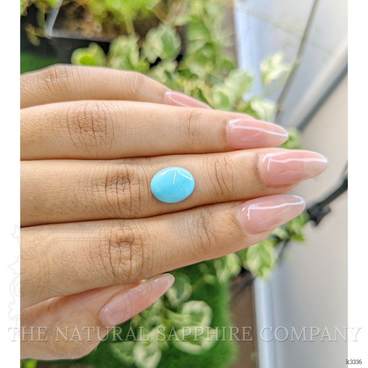 3.49 Ct. Cabochon Turquoise from Persia