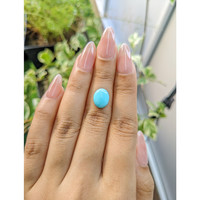 3.49 Ct. Cabochon Turquoise from Persia Life Style