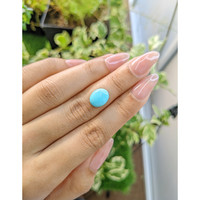 3.49 Ct. Cabochon Turquoise from Persia Life Style