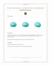 3.57 Ct. Cabochon Turquoise from Persia Appraisal