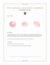 2.78 Ct. Pink Cabochon Star Rose Quartz Appraisal