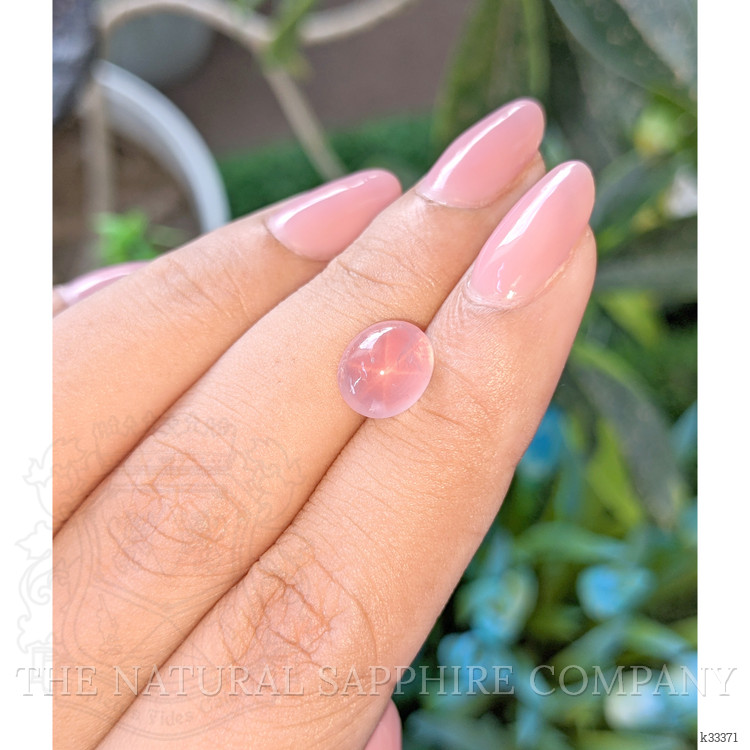 2.78 Ct. Pink Cabochon Star Rose Quartz