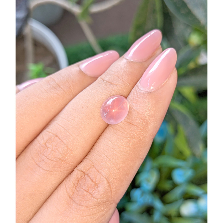 2.78 Ct. Pink Cabochon Star Rose Quartz