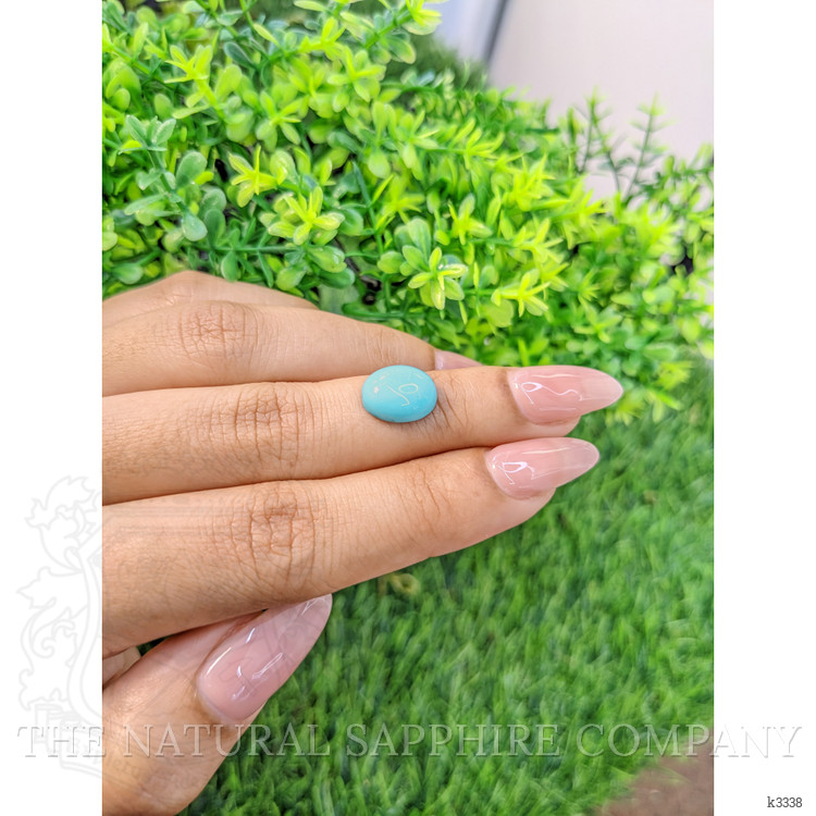 3.47 Ct. Cabochon Turquoise from Persia