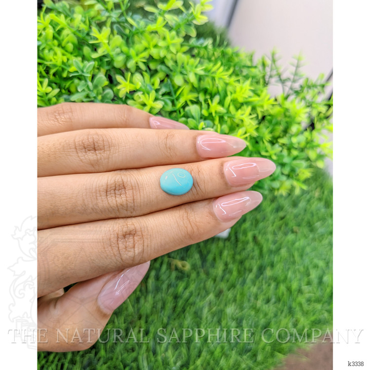 3.47 Ct. Cabochon Turquoise from Persia