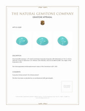 1.29 Ct. Cabochon Turquoise from United States Appraisal
