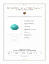 1.30 Ct. Cabochon Turquoise from Persia Scan Report