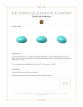 2.12 Ct. Cabochon Turquoise from Persia Appraisal